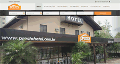 Desktop Screenshot of prestohotel.com.br